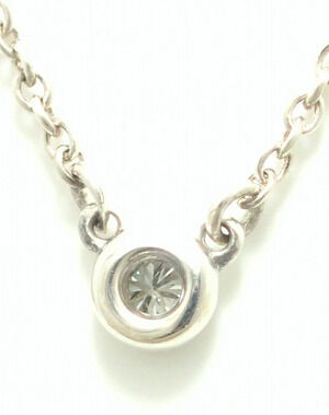 TIFFANYCo Tiffany By the Yard Necklace Silver Diamond